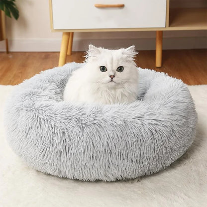 Soft Plush Round Cozy Bed