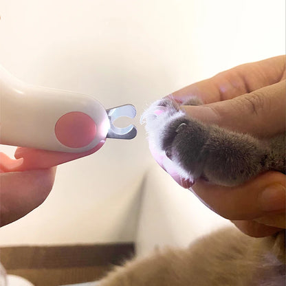 LED Light Pet Nail Clipper Trimmer