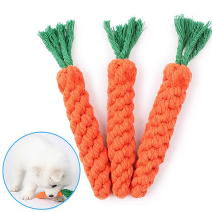Durable Carrot Rope Chew Toy