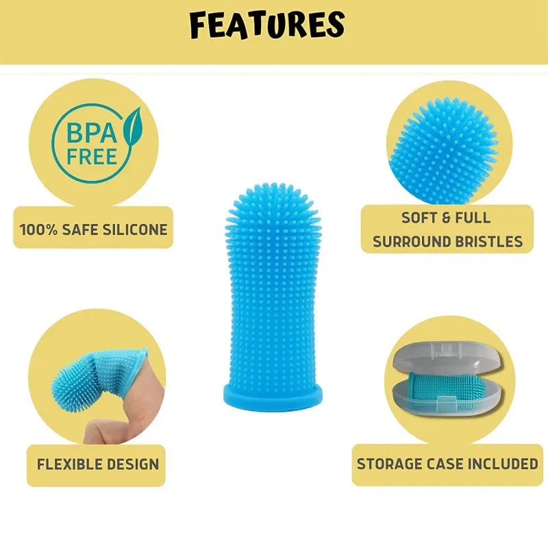 Soft Silicone Pet Finger Toothbrush