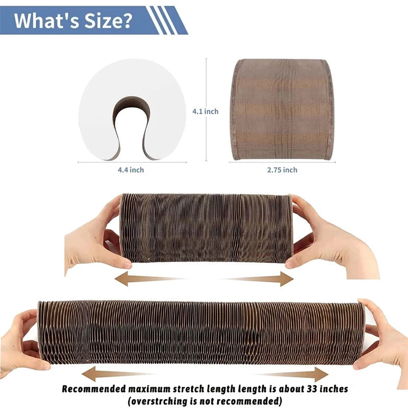 Magic Organ Scratcher Round Corrugated Cardboard Toy