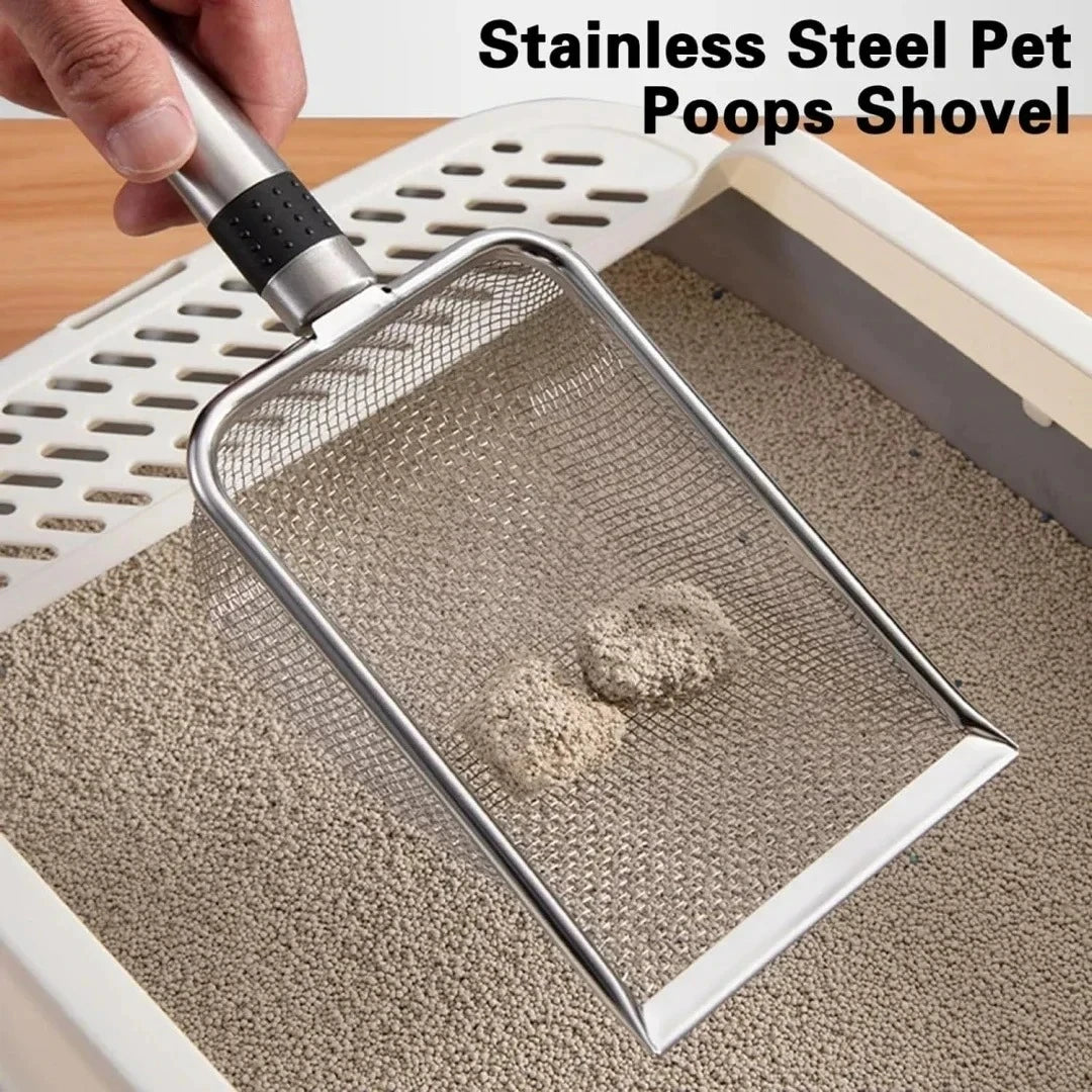 Durable Stainless Steel Cat Litter Scoop