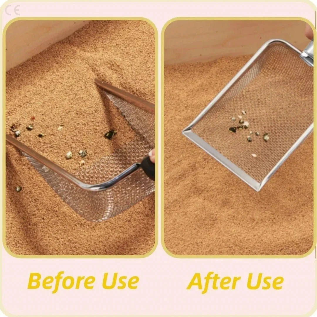 Durable Stainless Steel Cat Litter Scoop