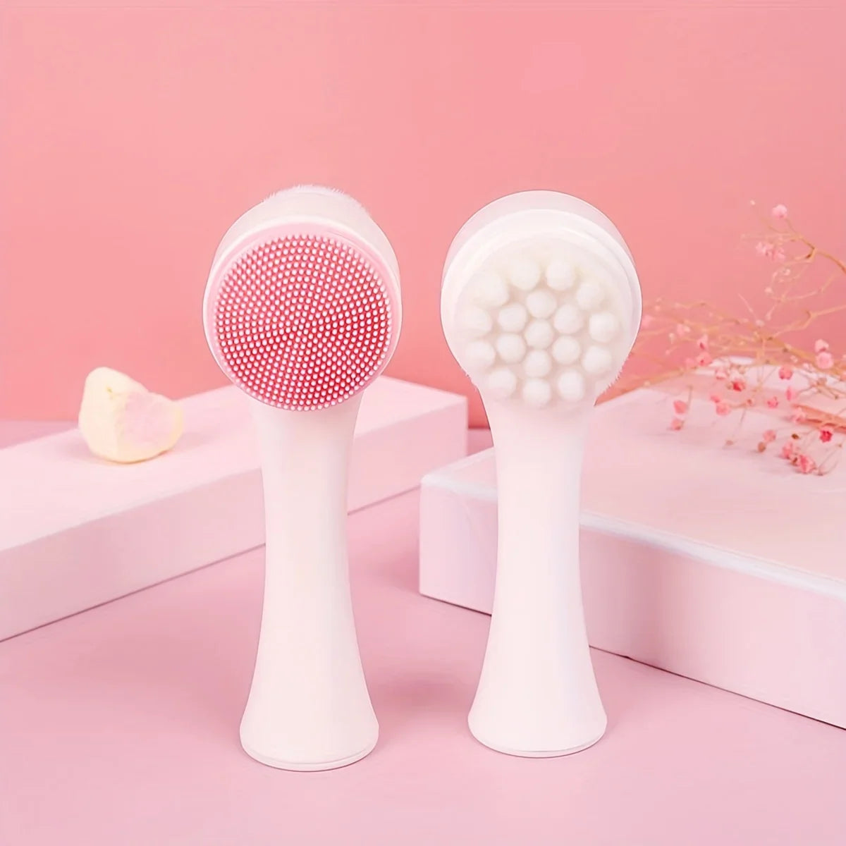 Dual-Sided Silicone Paw Cleaner Brush