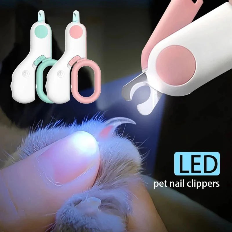 LED Light Pet Nail Clipper Trimmer