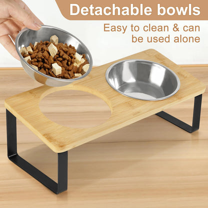 15° Tilted Elevated Cat Bowls