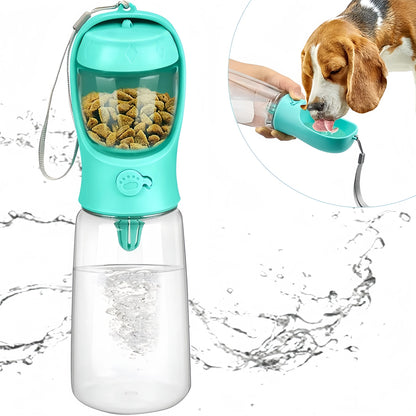 Portable Pet Water Bottle Food Dispenser Travel Cup