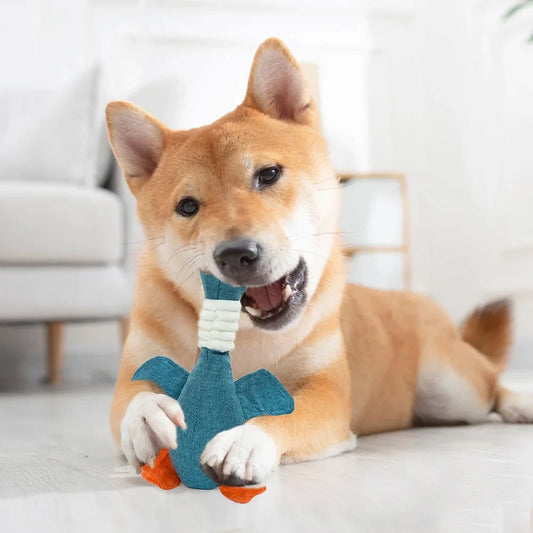 Bite-Resistant Goose Sound Plush Toy