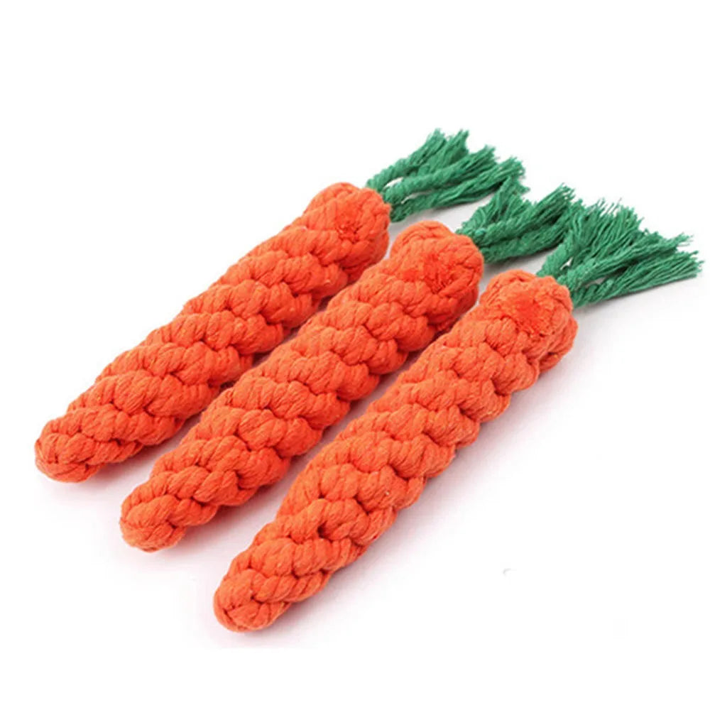 Durable Carrot Rope Chew Toy