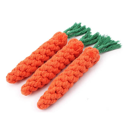 Durable Carrot Rope Chew Toy
