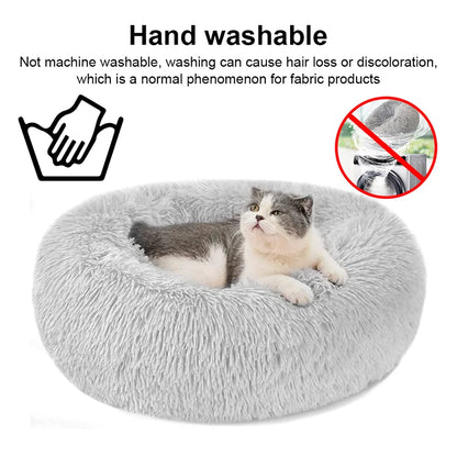 Soft Plush Round Cozy Bed