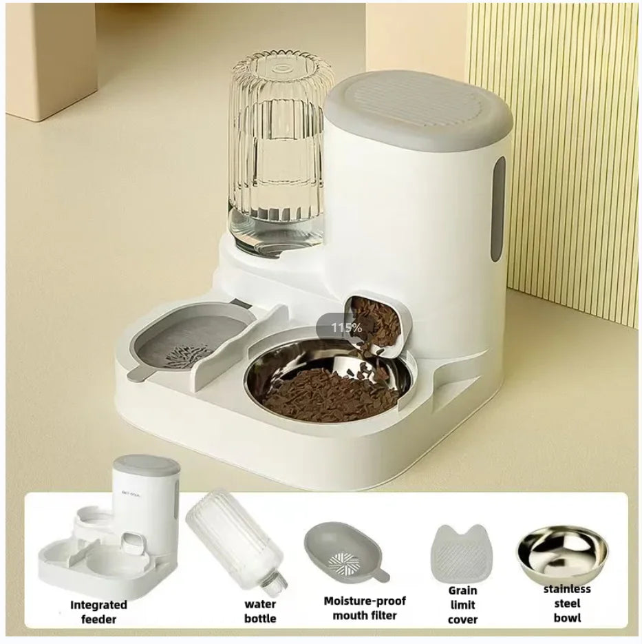 Automatic Pet Feeder Cat Dog Bow