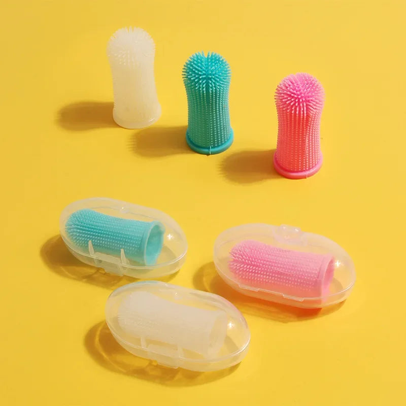Soft Silicone Pet Finger Toothbrush