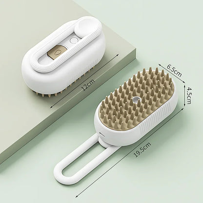 3-in-1 Steam Brush Grooming Comb