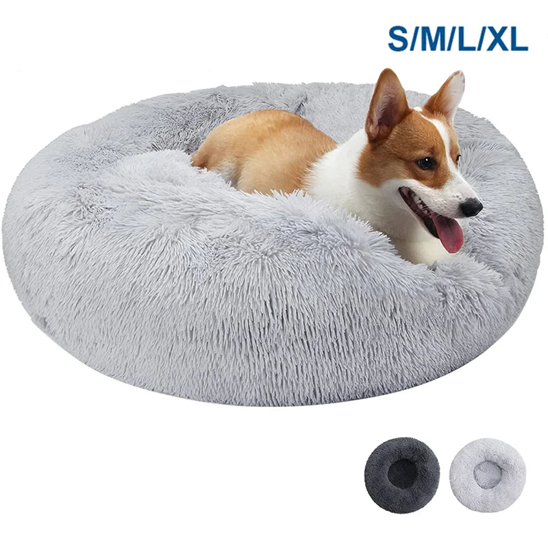Soft Plush Round Cozy Bed
