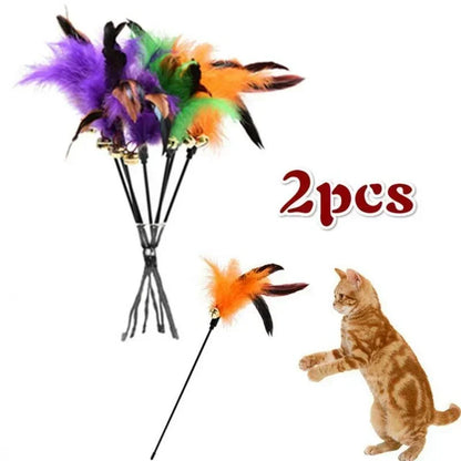 Interactive Feather Bell Wand Toy Set