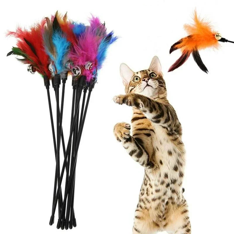 Interactive Feather Bell Wand Toy Set
