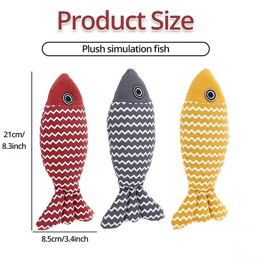 Interactive Catnip Fish Toy