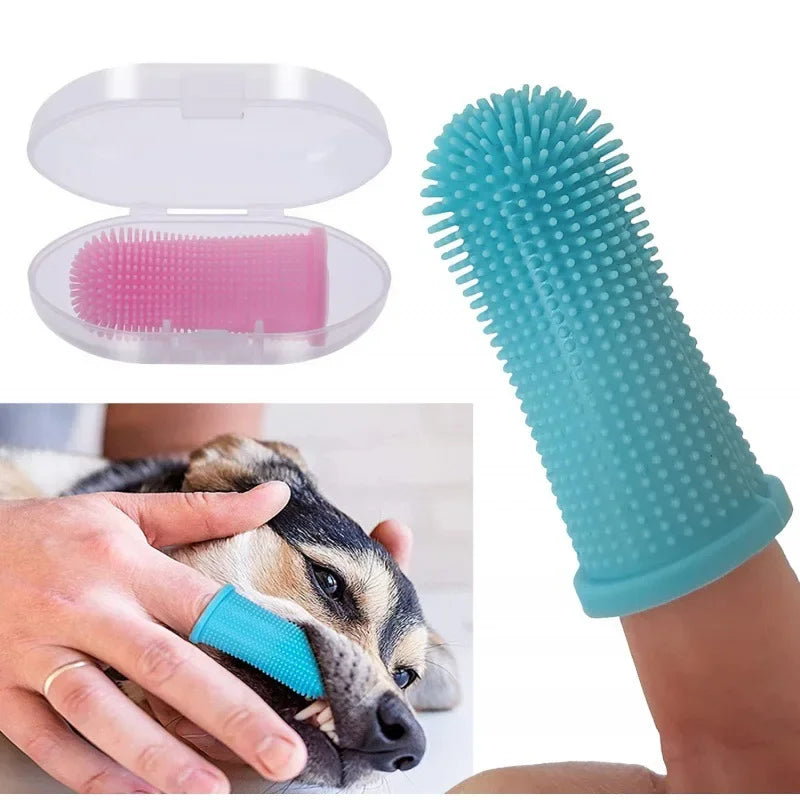 Soft Silicone Pet Finger Toothbrush