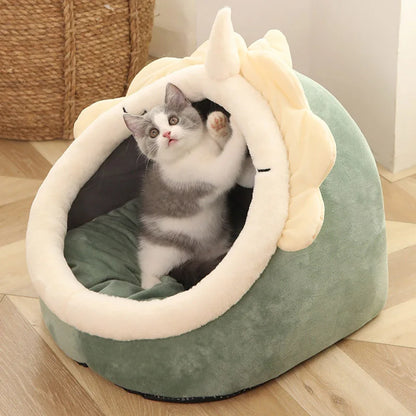 Foldable Cartoon Pet Bed Soft