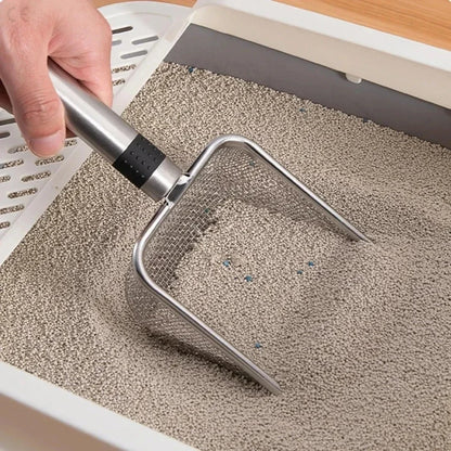 Durable Stainless Steel Cat Litter Scoop