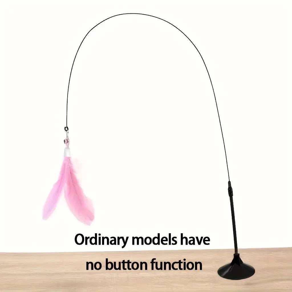 Interactive Feather Wand Teaser Toy