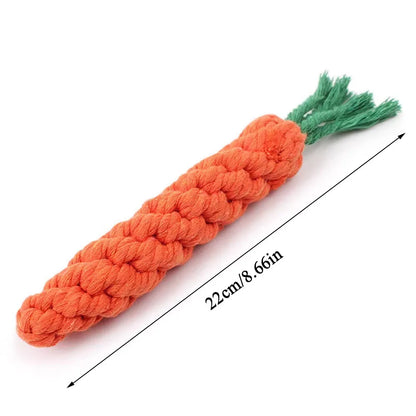 Durable Carrot Rope Chew Toy