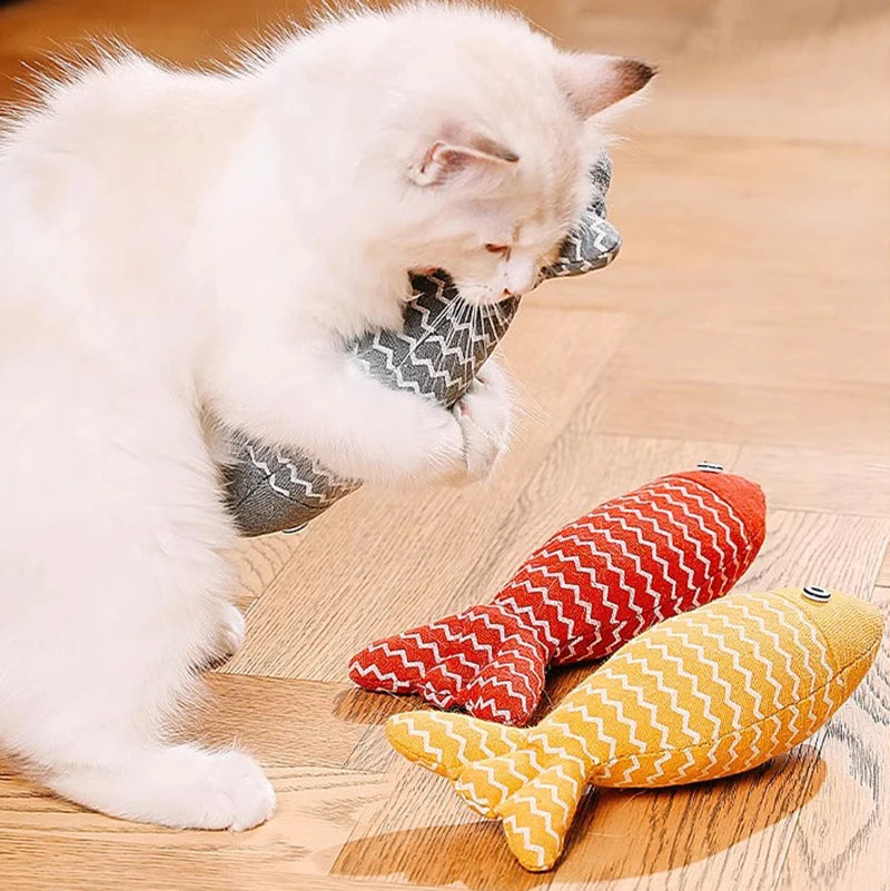 Interactive Catnip Fish Toy