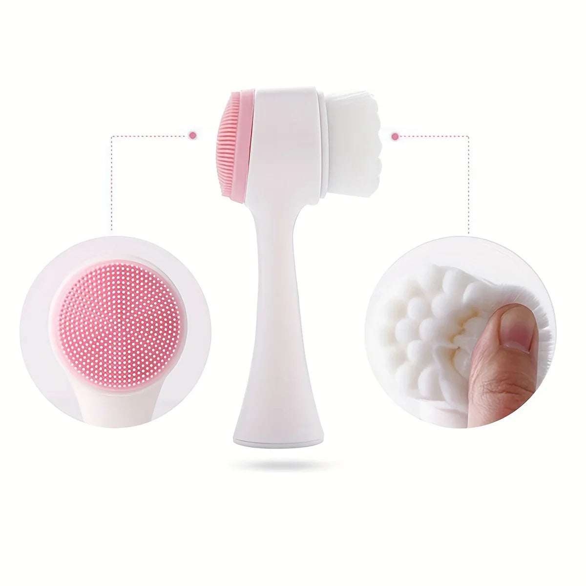 Dual-Sided Silicone Paw Cleaner Brush
