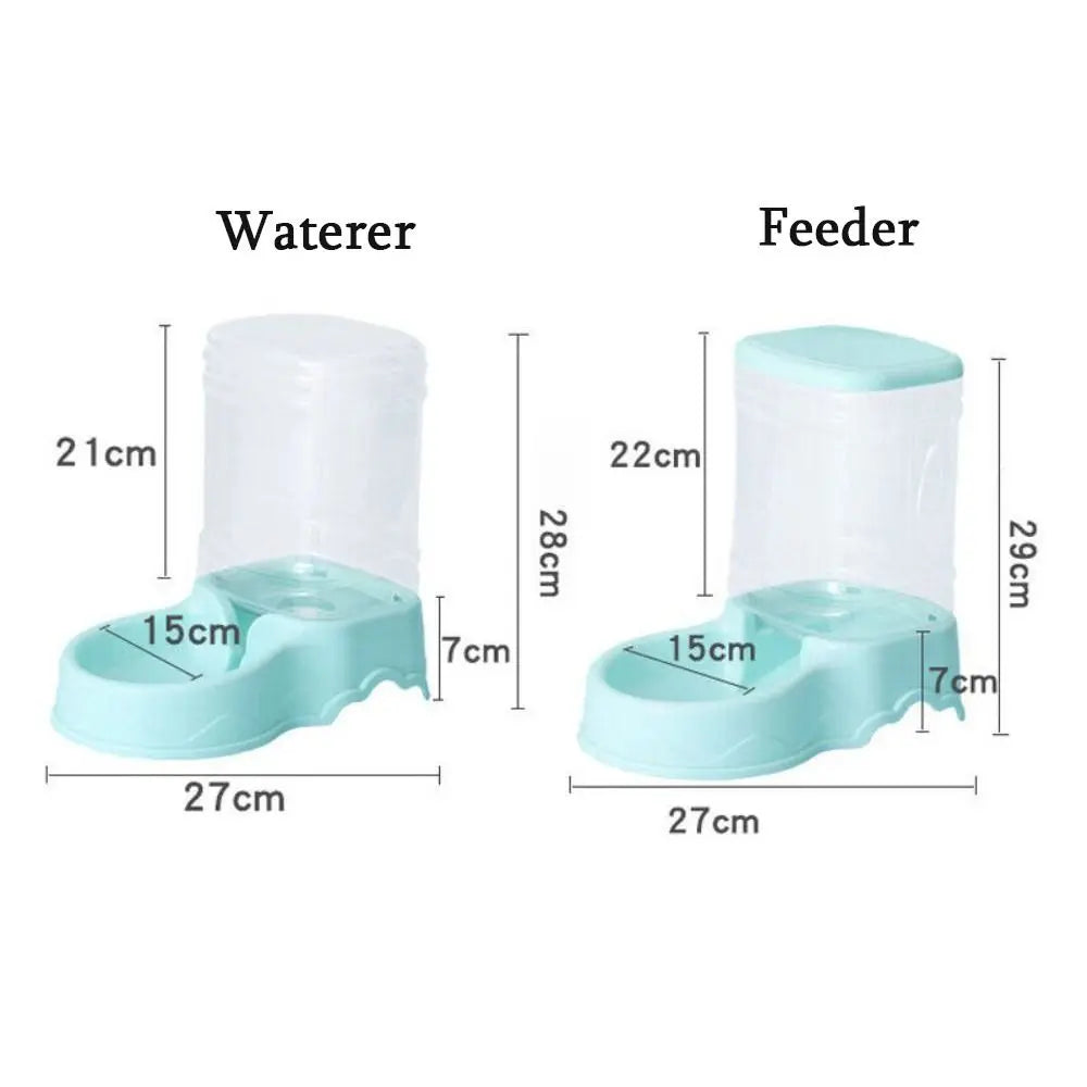 Automatic 3.8L Pet Feeder Water Fountain