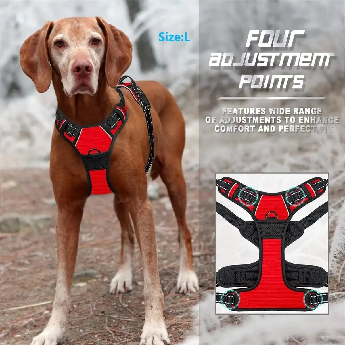 Leather Dog Collar and Harness Leash Set