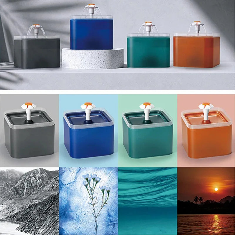 2L LED Pet Water Fountain Automatic