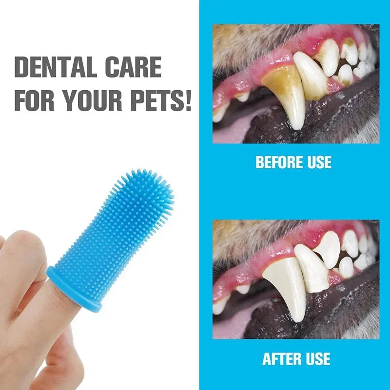 Soft Silicone Pet Finger Toothbrush